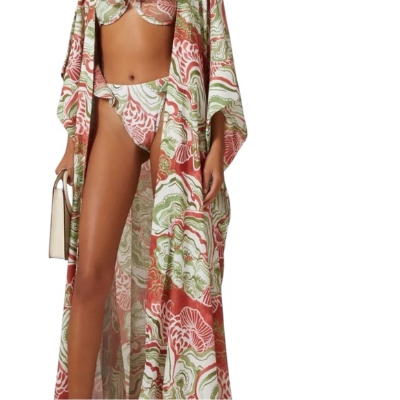 Andrea Iyamah Gamba Abstract Mushroom Robe/Dress One Size NWT - Picture 6 of 9